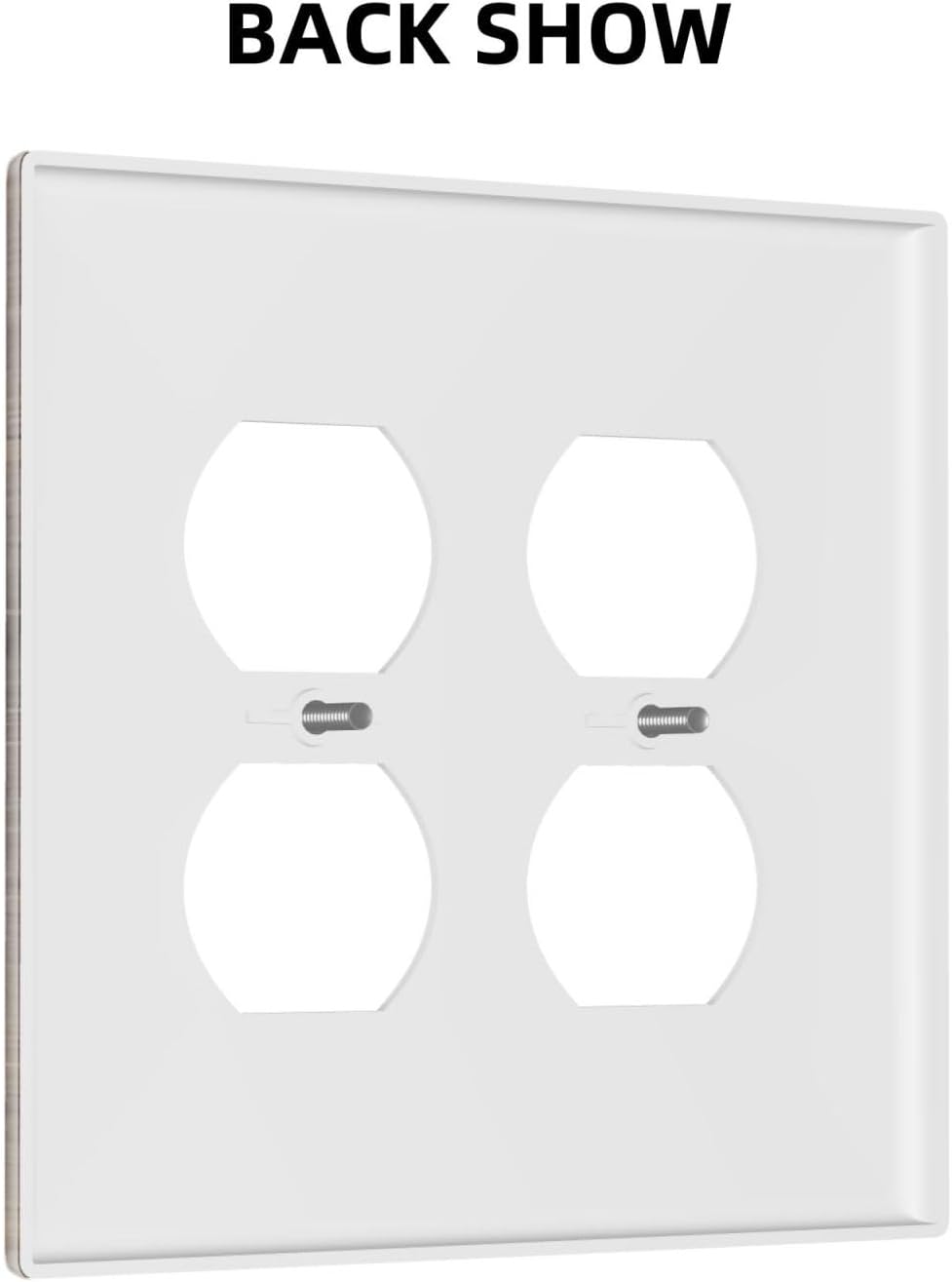 Cool Brown Wood Style Vintage Rustic Print Outlet Covers 2 Gang Double Duplex Decorative Light Switch Covers Electrical Wallplates Socket Faceplate for Farmhouse Home Decor