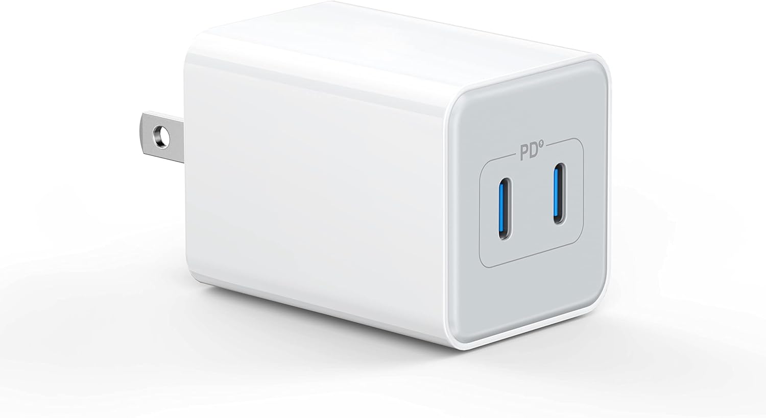 USB C Wall Charger 40W, 1 Pack Dual Port 20W PD 3.0 Type C Fast Charging Block, Durable Compact Power Adapter for iPhone 11/12/13/14/15/16/17 Pro Max, AirPods4，watch10 ultra2