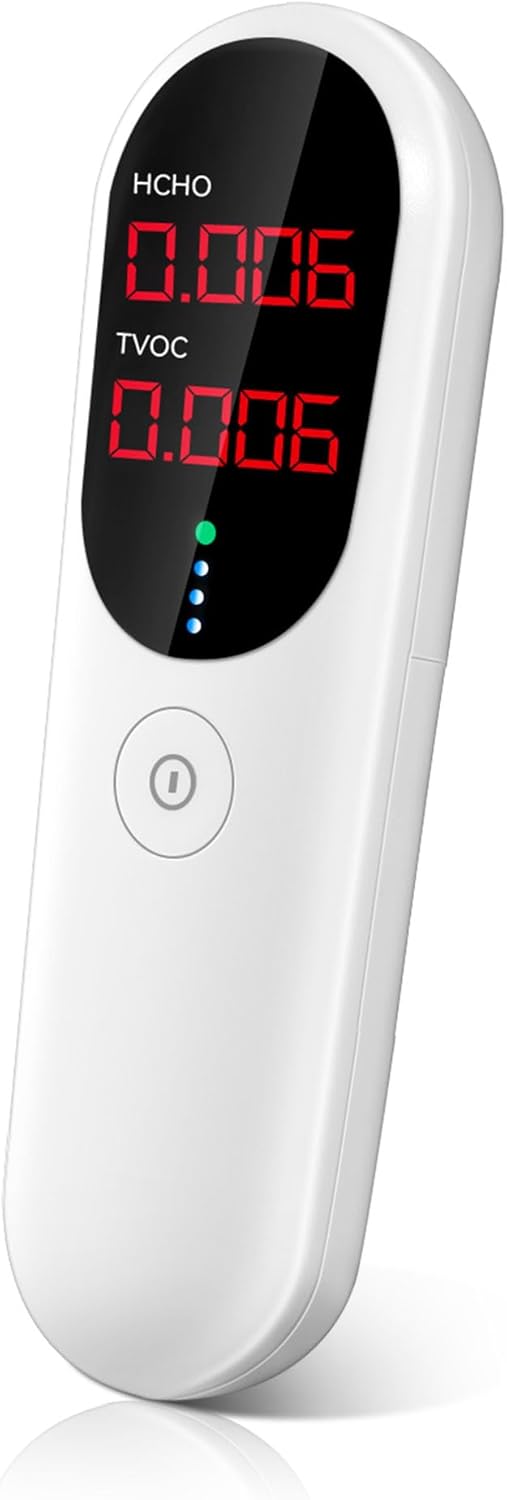 Air Quality Monitor,Indoor Formaldehyde Detector, TVOC Tester for Indoor Air Pollution Detection - Confined Space Test Air Quality for Home,Office and Various Occasion (Black)