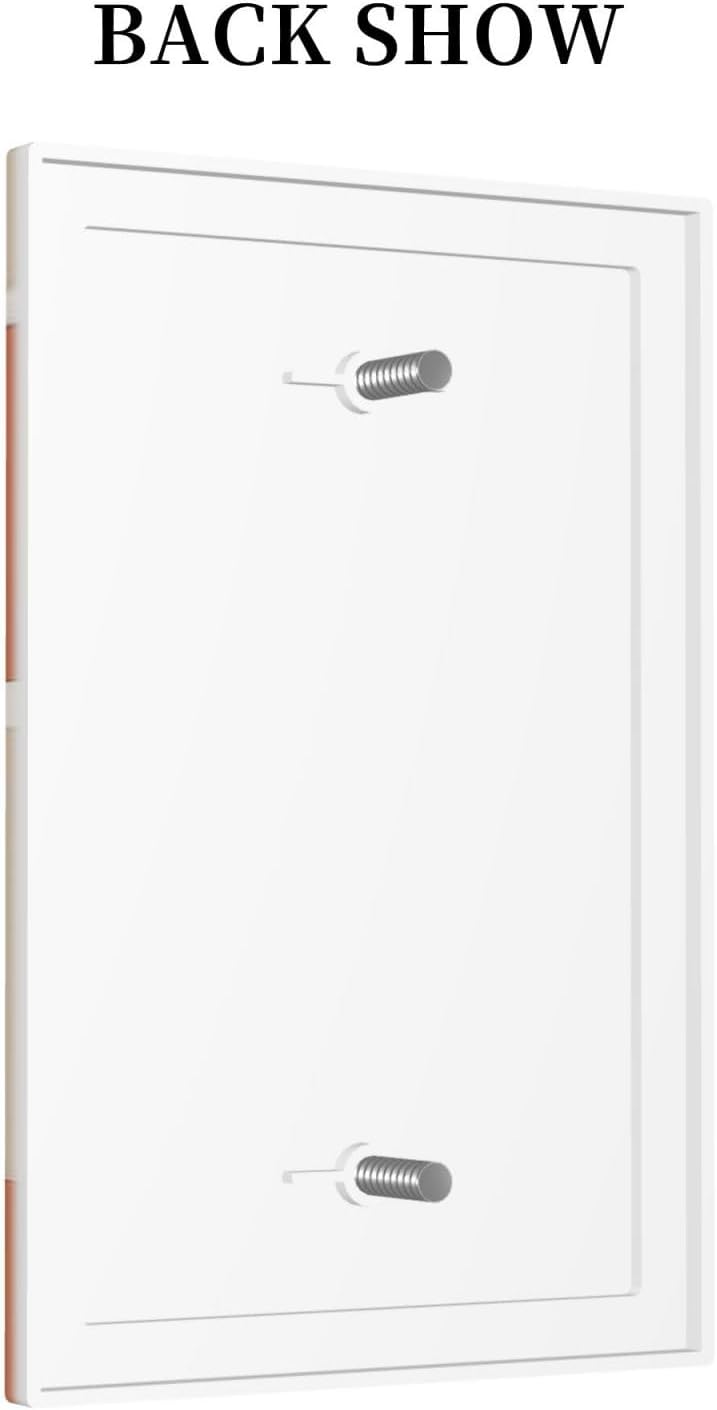 Light Switch Cover Plate Boho Botanical Orange Green Beige Minimalist 1 Gang No Device Blank Electrical Wall Plates Faceplate Decorative Switch Plate for Bedroom living Room Decor