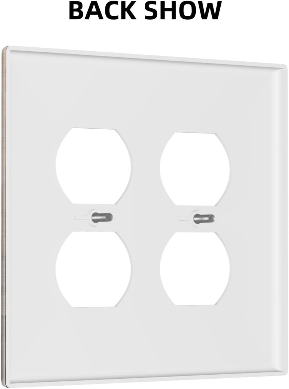 Rustic Brown Wood Vintage Wood Board Outlet Covers 2 Gang Double Duplex Decorative Light Switch Covers Electrical Wallplates Socket Faceplate For Farmhouse Cabin Decor