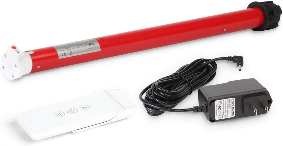 Rollerhouse Roller Blinds Tubular Motor with Rechargeable Lithium Battery for Electric Curtains Fits for 1-3/8 inch(35mm) Tube