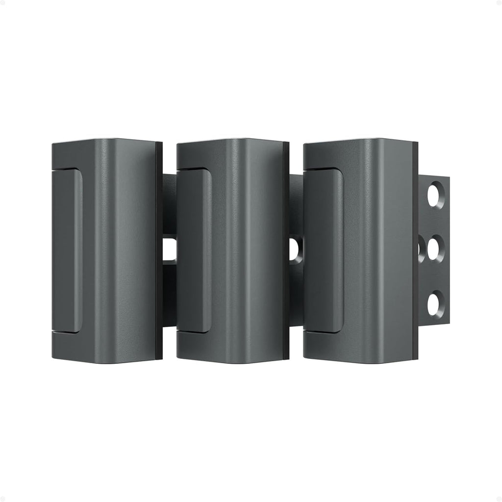 3Pack Home Security Door Reinforcement Lock Childproof, Door Locks for Kids Safety, Door Lock Latch Stopper for Front Door Inside Top of Door, Aluminum Construction Finish