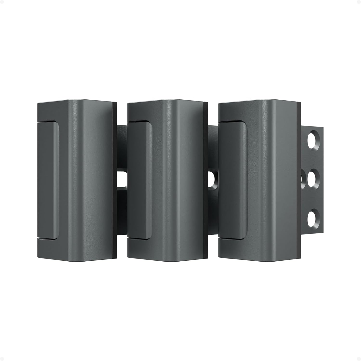 3Pack Home Security Door Reinforcement Lock Childproof, Door Locks for Kids Safety, Door Lock Latch Stopper for Front Door Inside Top of Door, Aluminum Construction Finish