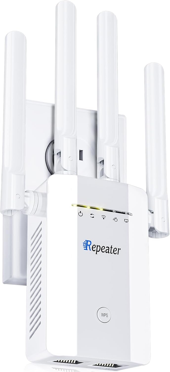 2026 New WiFi Extender Signal Booster for Home, 15715sq.ft Long Range WiFi Repeater Wireless Routers Signal Amplifier, Mesh WiFi 15X Faster Access Point with Ethernet Port, Easy Setup, 5 Working Mode