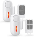 Door Alarms for Kids Safety, 120dB Wireless Window Security Sensor with 600ft Remote Range, Home Intruder Alert System with SOS Button, 2-Level Adjustable Volume for Pool, Dementia, Apartment, 2 Pack