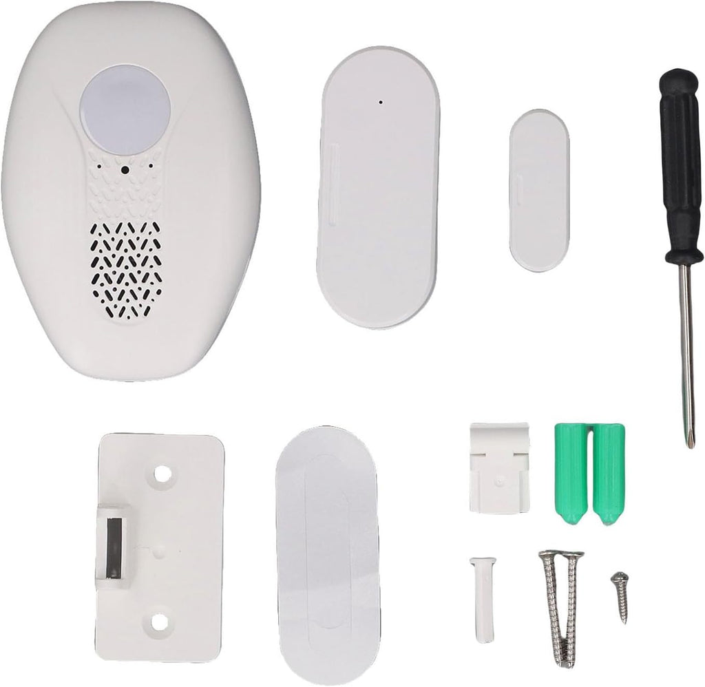 FTVOGUE Wireless Door Sensor Alarm 98.4FT Range 80dB Loud Magnetic Window Open Alert for Home