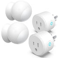 2 Pack Wireless Motion Sensor Outlet, Plug-in PIR Infrared Motion Activated Switch for Light Home Appliances Control, Motion Detector Socket for Bathroom, Garage, Laundry Room Lamps Exhaust Fan