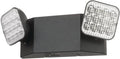 Lithonia Lighting Basics LED Emergency Light, Emergency Lighting with Dual Adjustable LED Lamp Heads, Wall Mount, Damp Location Rated, 90-Minute Backup, MVOLT, Black (EU2C B MVOLT M6)