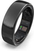 aaboRing Smart Ring, Men, Women, Track Heart Rate, Fitness, Activity, Sleep Stress Monitoring, Step Count, Up to 7 Days of Battery Life, Titanium, No App Subscription, Black 9