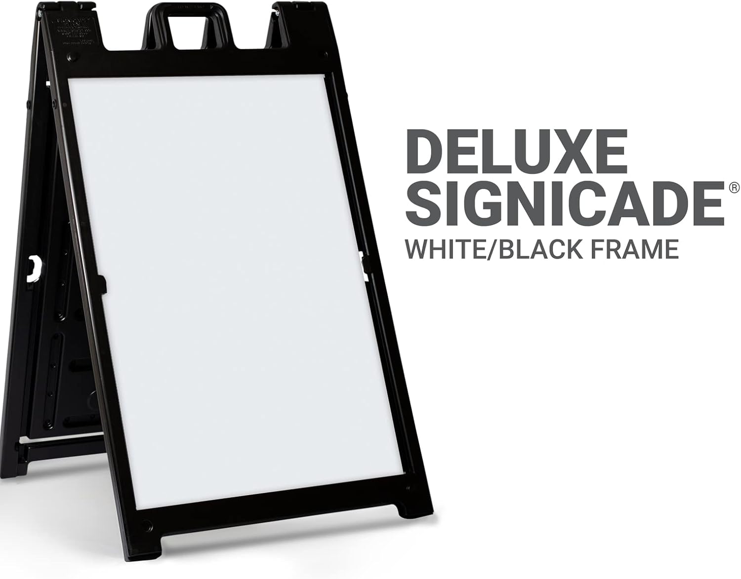GotPrint Custom A-Frame Sign | 24"x36" Design Your Own Sign Add Text/Image/Logo | Signicade Outdoor Sandwich Board with Deluxe Stand, Black