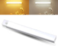 Punch-Free Smart Sensor Magnetic Rechargeable Led Lights, Sensor Magnetic Rechargeable Led Lights, Under Cabinet Lights, for Stairs,Wardrobe,Cabinet (White Light, 50cm/19.6in)
