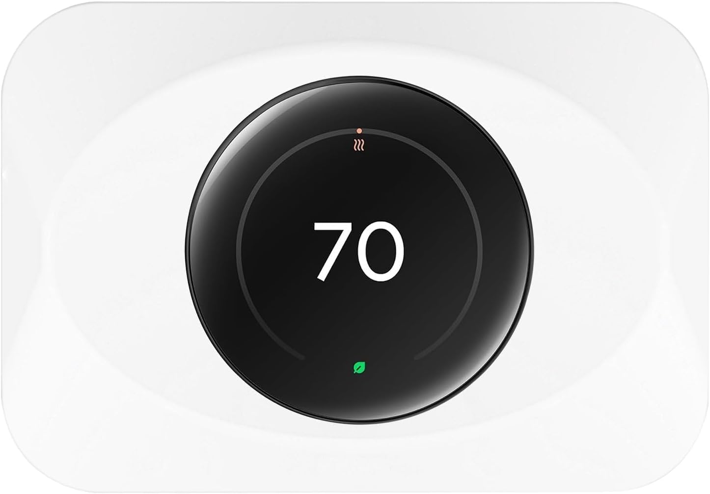 Nest Thermostat Wall Plate Cover Compatible with Google Nest Learning Thermostat (4th Gen), Practical Nest Thermostat Trim Kit, Nest Learning Thermostat 4 Accessory, Snap fit Design, White