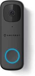 Amcrest 4MP Video Doorbell Camera Pro, Outdoor Smart Home 2.4GHz and 5GHz Wireless WiFi, Micro SD Card, AI Human Detection, IP65 Weatherproof, 2-Way Audio, 164º Wide-Angle Wi-Fi AD410
