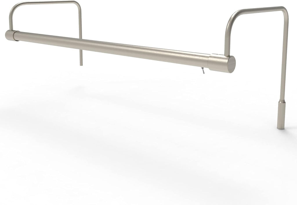 Cocoweb 21 Inch Tru-Slim Satin Nickel Picture Light - LED, 2700K, Adjustable Arm, Plug-in, Toggle Switch, Sleek and Compact Design