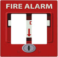 Decorative Outlet Covers Artistic Red Fire Alarm Motifs 2 Gang Wall Plate Double Rocker Two Switch Wall Cover Plate Light Switch Cover Plate Faceplate for Country Bedroom Home Decor