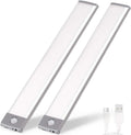 Rechargeable Motion Sensor Led Lights Ultra Thin Softer Under Counter 54-LED Closet Lighting Battery Operated Light Kitchen Under Cabinet Lighting Stick On Lights Night Light Wireless Light (2PACK)