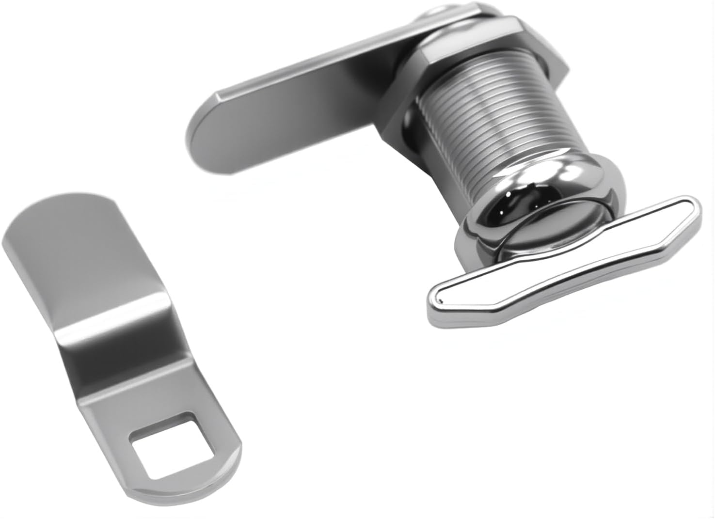 1" Thumb Operated Offset Cam Lock, RV Compartment Latch, Non-Locking Thumb Turn, for RV Compartment Camper Storage Door (6 Pack)