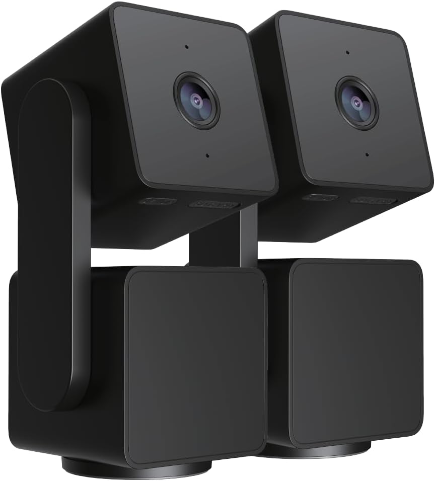 WYZE Cam Pan v3 Indoor/Outdoor IP65 1080P 360° Pan/Tilt/Zoom WiFi Smart Home Security Camera, Motion Tracking for Baby/Pet, Color Night Vision, Works with Alexa&Google Assistant, Free Expert Setup