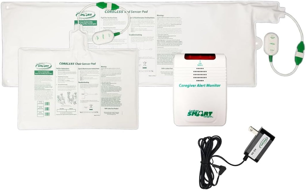 Smart Caregiver Cordless Bed and Chair Exit System - No Alarm in Resident's Room! Smart Caregiver 433BC1AC-SYS