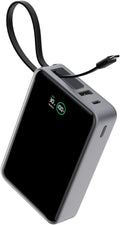 Portable Charger 20000mAh,30W PD3.0 and QC4.0 Fast Charging Type C Power Bank,Built in Cable Phone Battery Pack Compatible with iPhone 17 16 15 Samsung Google iPad Laptop etc
