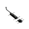 Renovators Supply Manufacturing Slide Bolt Latch 9 in. Black Iron Ball Tip Style Slide Bolt with Mounting Hardware