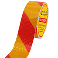 Arrow Reflective Tape Waterproof Caution Safety Tape Hazard Stickers Reflector Stripes for Warehouse, Floor,Wall Warning Signs (Yellowred Stripe, 2Inch x 33 Ft)