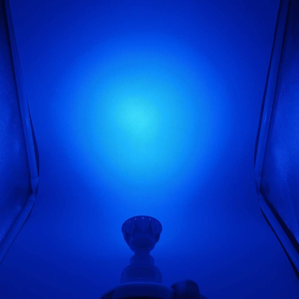 6-Pack MR16 Blue Led Bulbs 5W Replace 35W 50W Halogen Equivalent,12V Low Voltage MR16 GU5.3 Blue Color Bulb Spotlights for Outdoor Landscape Flood Track Lighting, Dimmable,