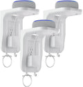 Suptek Wall Outlet Shelf 3 Pack,Home Wall Shelf Organizer for Outlets,Perfect for Bathroom,Kitchen, Bedrooms,Hold Cell Phone,Speaker up to 20lbs,with Cable Management and Detachable Hooks,White(S3W3)