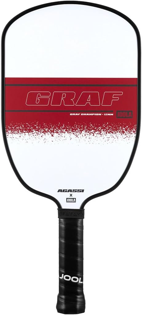 JOOLA Agassi/GRAF Champion Set with Pickleball Paddles, Balls & Sling Bag - Sandblasted Pickleball Racket - Agassi Shape with Extended Sweet Spot - UPA-A Certified - USAP Approved - NFC Chip Enabled