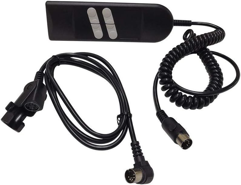 Fromann Recliners Remote Hand Control Handset 180 Degree 5 Pin 4/6 Button with 90 Degree Extension Cord for Power Sofa and Lift Chairs