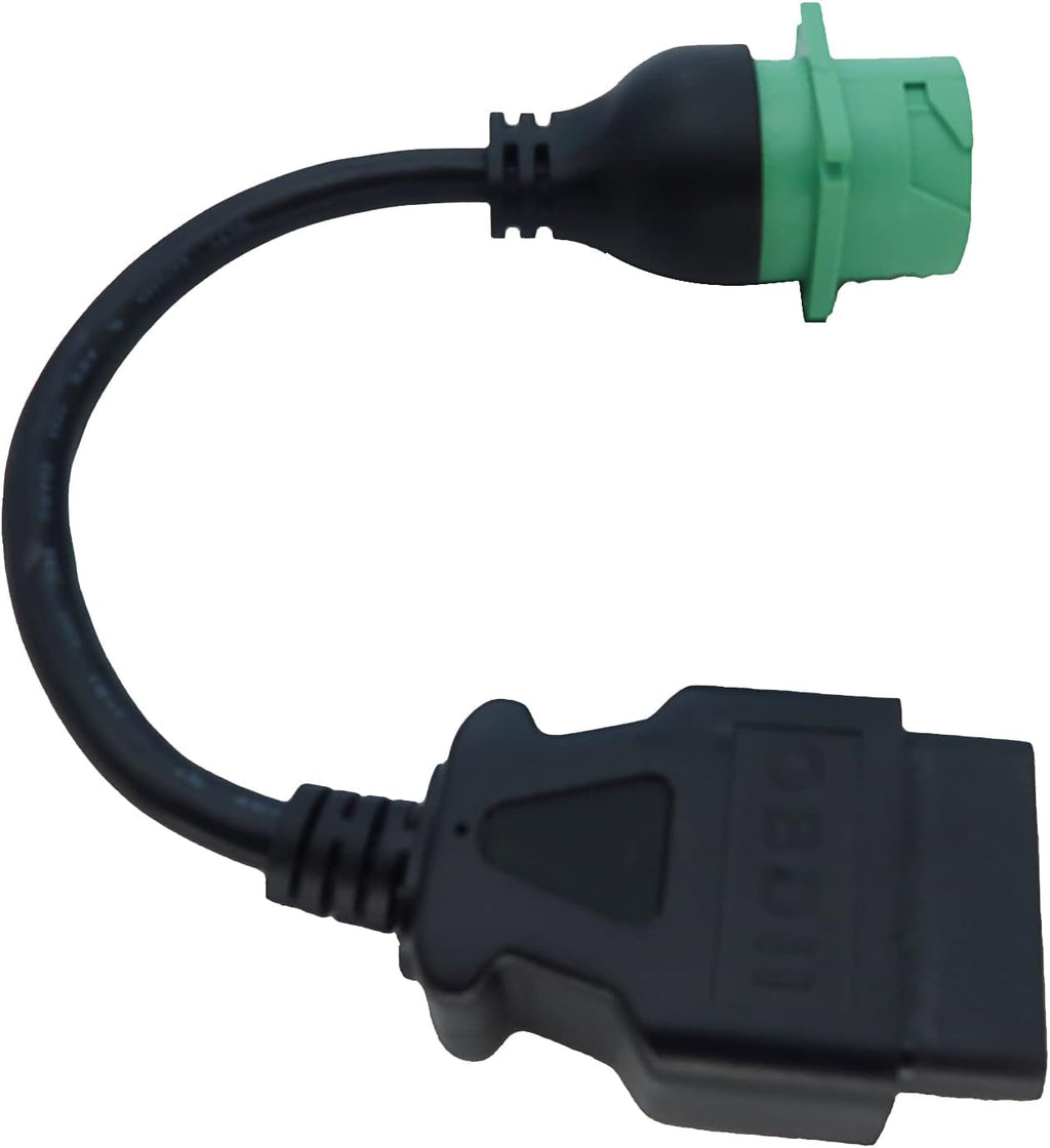 OBD2 Male to 9pin J1939 Female Adapter Cable OBDII to Green J1939