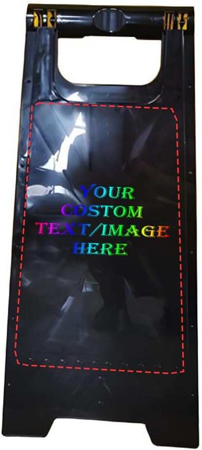 30 Pack Custom No Parking Sign - Personalized Portable Folding Board with Reflective, Writable Surface for Commercial Use (Black)