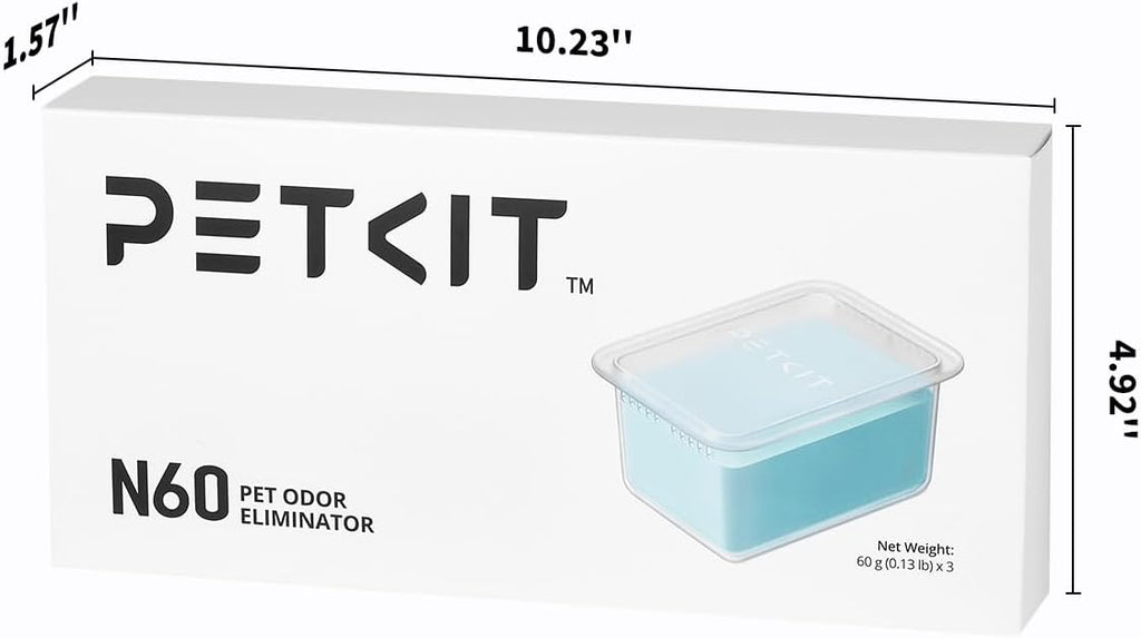 PETKIT Odour Eliminator N60 for PUROBOT Ultra, PUROBOT Max Pro/2 and PUROBOT Crystal Duo Self Cleaning Cat Litter Tray, 3Pcs