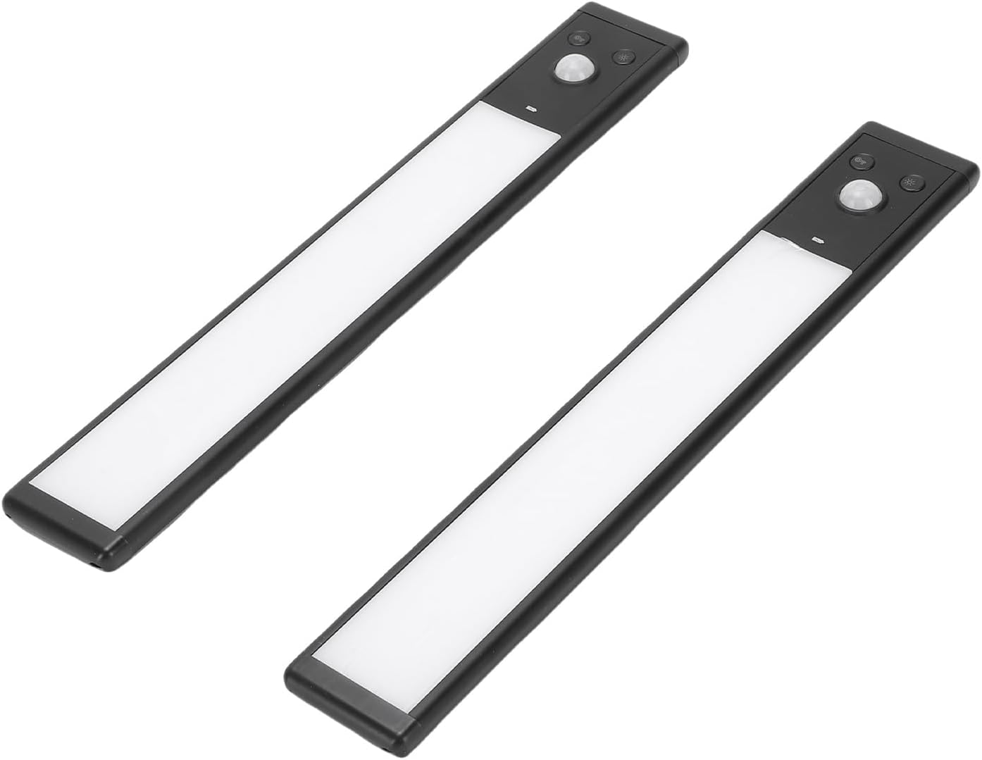 2pcs Under Cabinet Lights Rechargeable LED Motion Sensor Lights Indoor Magnetic Closet Lamps for Kitchen Stick On 3 Color
