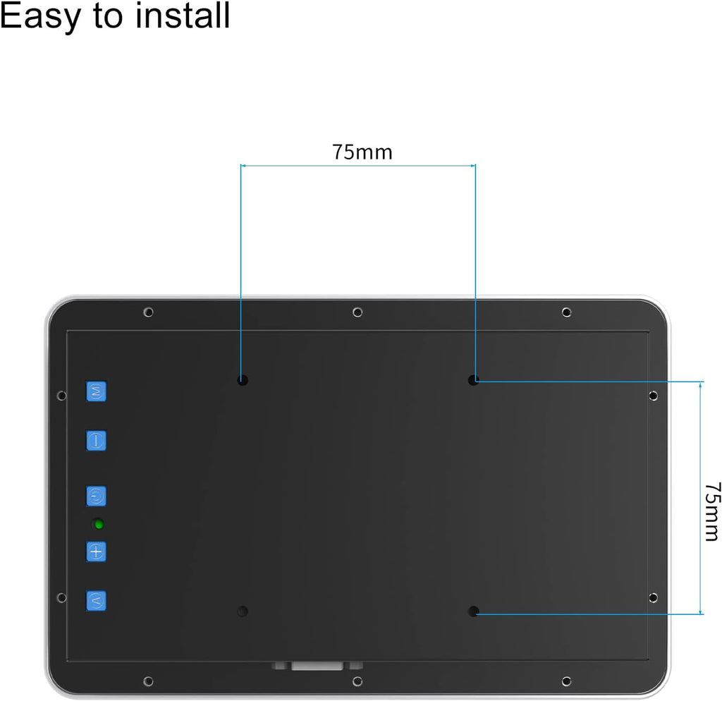 GreenTouch 8 Inch Multi-Point Capacitive Touch Screen Display -1024 * 600 Resolution -HDMI/VGA Input Silver Bezel