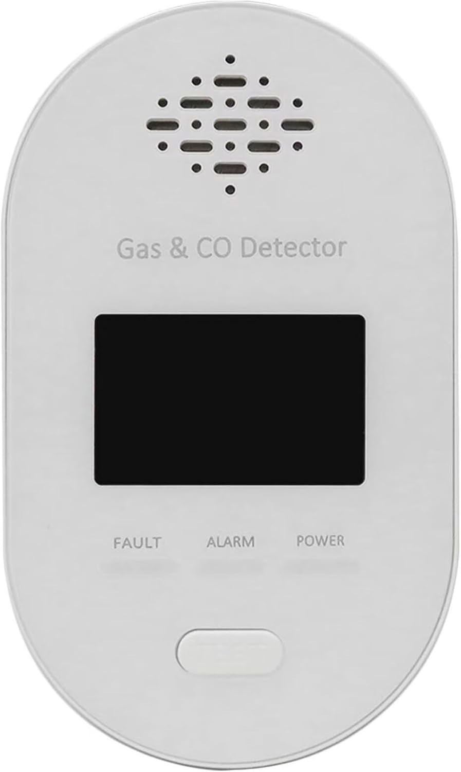 Wall Plug-in Natural Gas & CO Detector, 4-in-1 Portable Combustion Gas Alarm with LCD Display for Indoor Air Quality Monitoring