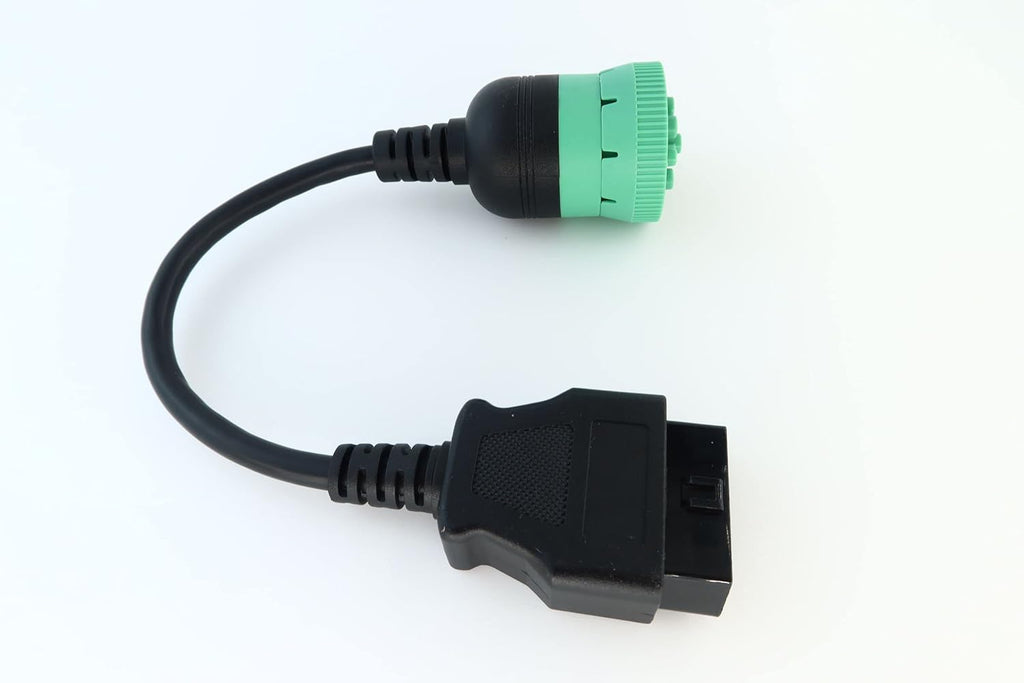 Green Type 2 J1939 Male to 16pin OBD2 Female Cable 16pin to 9pin J1939 Adapter Cable