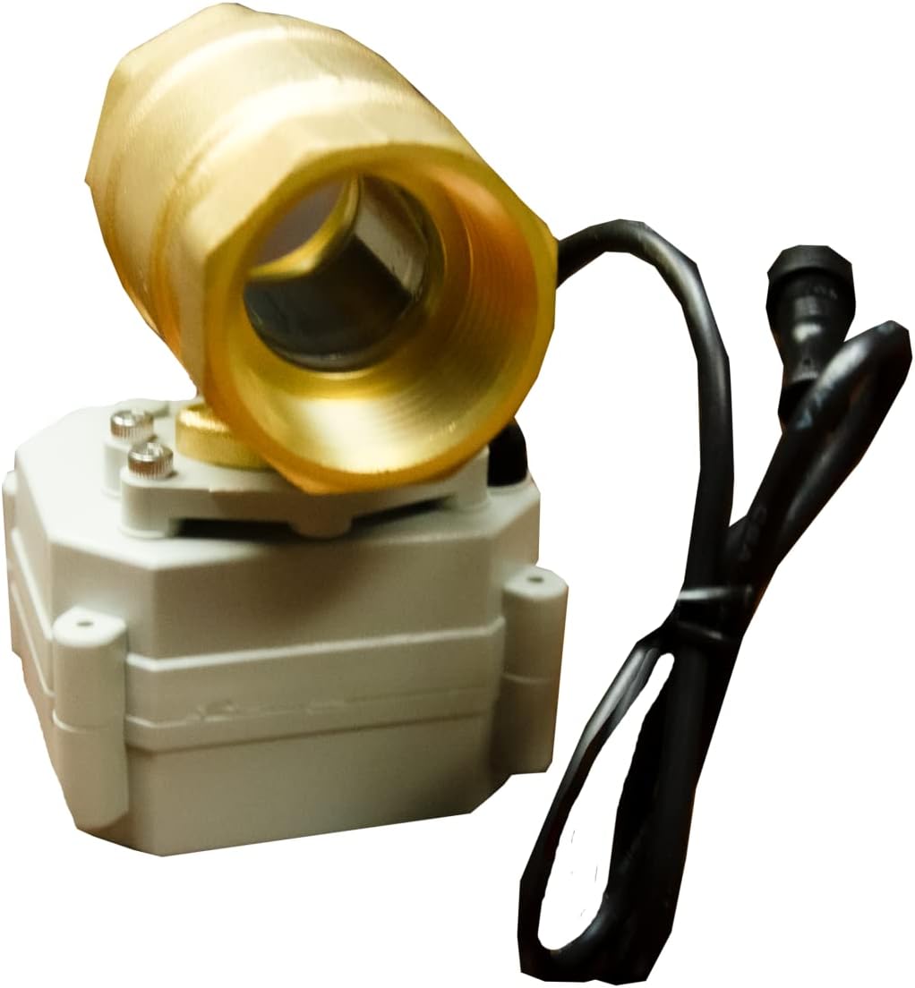 Crystal Quest Leak Detector Smart Valve for Whole House Water Filters | 1" Connector, Auto Shutoff, Reliable Leak Detection, Made in USA, Easy Installation