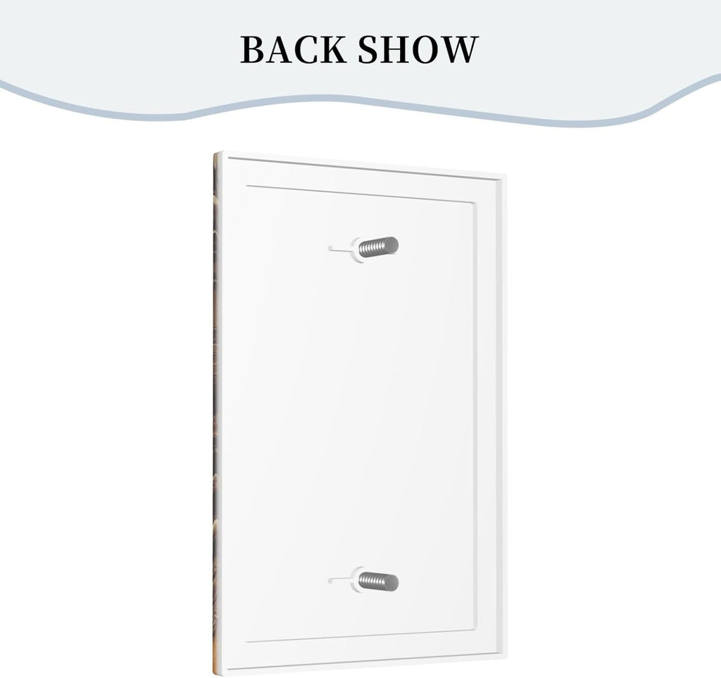 Decorative Light Switch Cover Plate Vintage Coffee Beans Leaf Cup 1 Gang No Device Single Blank Outlet Covers Wall Plate Cover Switchplate Electrical Faceplate