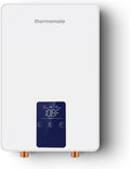 Mini Tankless Water Heater Electric 110V ~ 120V for Sink, ThermoMate 4.5kW 37.5A at 120V Small Point of Use Water Heater CSA Approved, Must HardWird Requiring 10AWG Wire
