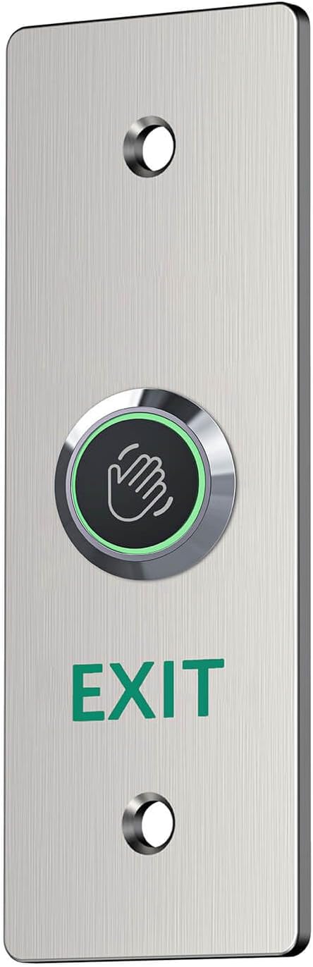 Infrared Sensor Exit Button IR Touchless Door Release 304 Stainless Steel IP67 Waterproof with LED Indicator for Access Control Systems