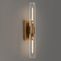 24.8" L Minimalist Style Wall Sconces 2-Lights Brass Wall Lights Fixtures Morden Cylinder Wall Light for Bathroom Vanity Light Indoor Wall Mounted Lamps for Living Room,Bedroom,Hallway