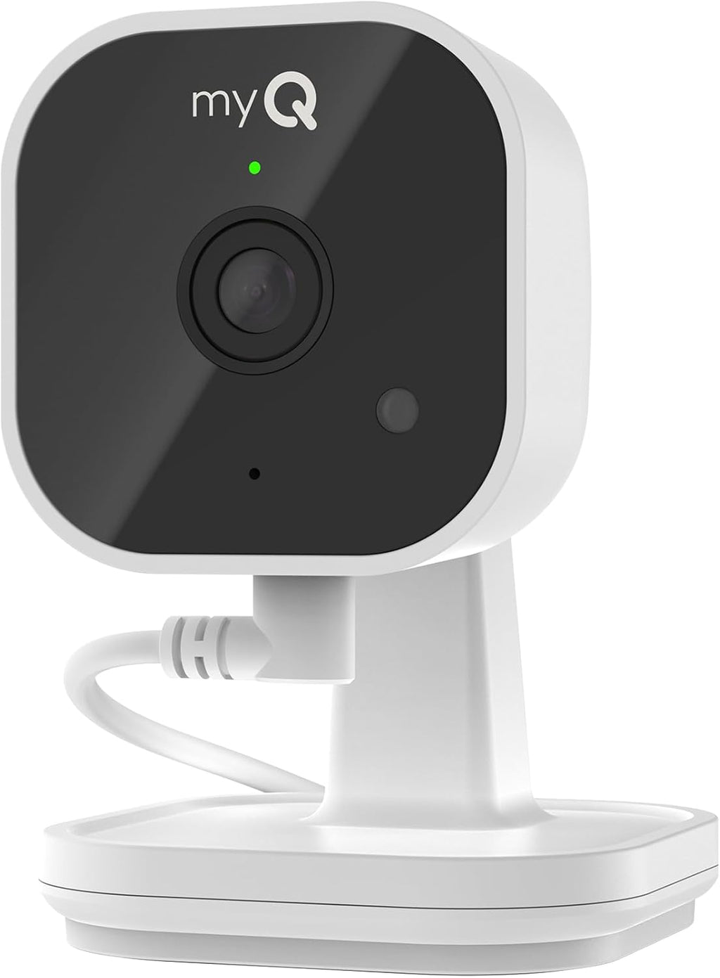 myQ Indoor Plug-in Security Camera Gen 2 – 2K Smart Wi-Fi Camera with Night Vision, Baby and Pet Monitor, Motion Detection and Alerts, 2-Way Audio & App Control