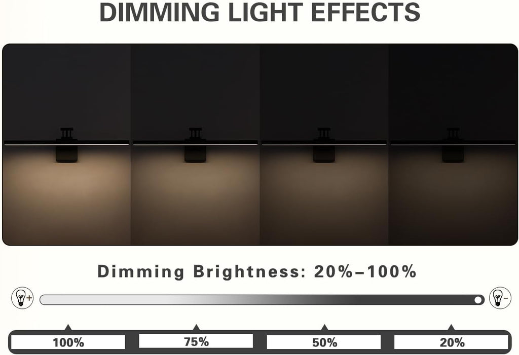 Black Picture Lights for Paintings Dimmable Gallery Light Hardwired LED Wall Art Lighting Display Artwork Lamps 23.6 Inch 14W 3000K Warm White