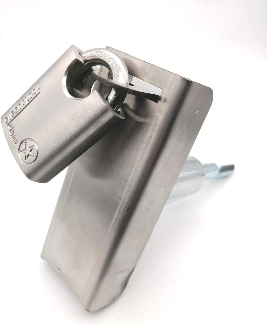 Vending Machine Door Lock Stainless Steel Protection Cover, T Handle Vending Machine Lock Protection Cover, to Prevent The Lock Cylinder from Being Stolen or Damaged