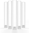 Under Cabinet Lighting, LED Magnetic Motion Activated Under Cabinet Lights, Rechargeable Closet Lights 2500mAh Battery Operated, Wireless Dimmable Under Counter Lights for Kitchen,Hallway 5 Pack