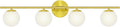 New Bathroom Vanity Light Fixtures Brushed Bronze Milk White Globe Glass Shade Modern Wall Bar Sconce Over Mirror (Brushed Brass, 4T)