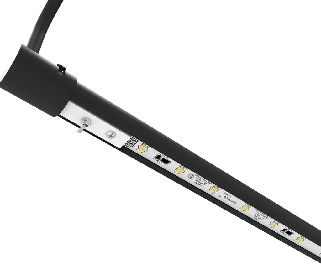 Cocoweb 43 Inch Tru-Slim Black Picture Light - LED, 2700K, Adjustable Arm, Plug-in, Toggle Switch, Sleek and Compact Design