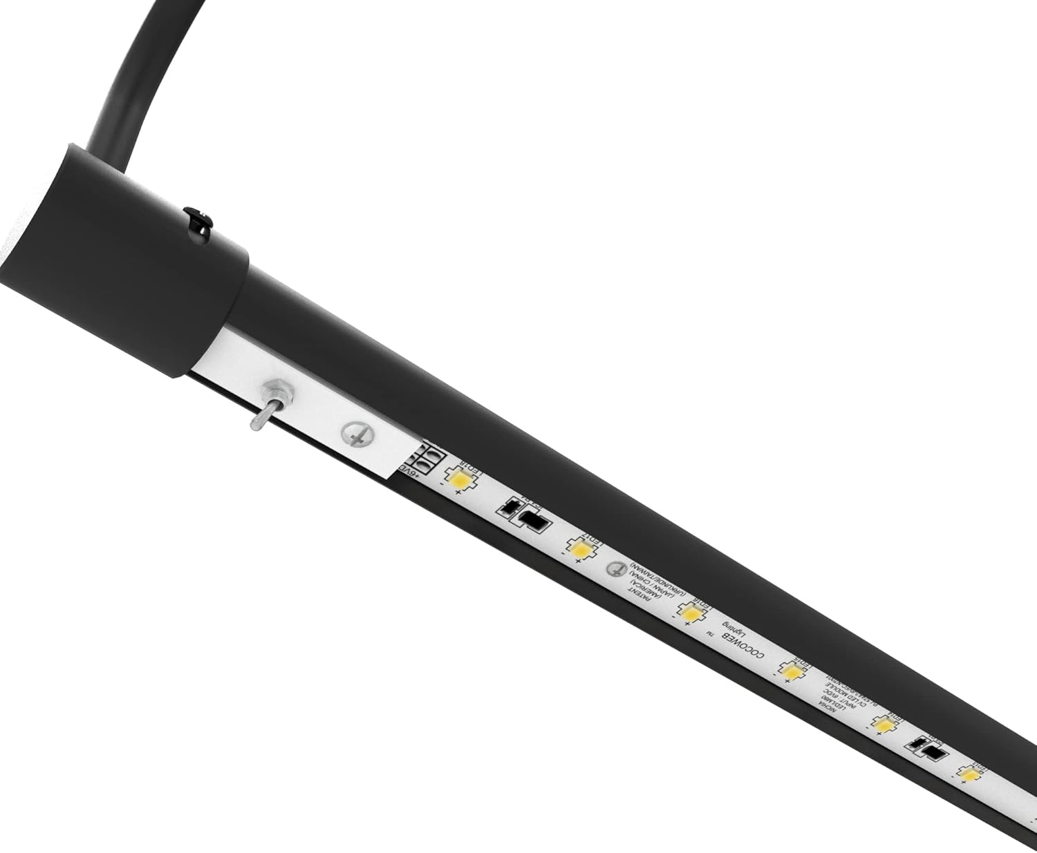 Cocoweb 43 Inch Tru-Slim Black Picture Light - LED, 2700K, Adjustable Arm, Plug-in, Toggle Switch, Sleek and Compact Design